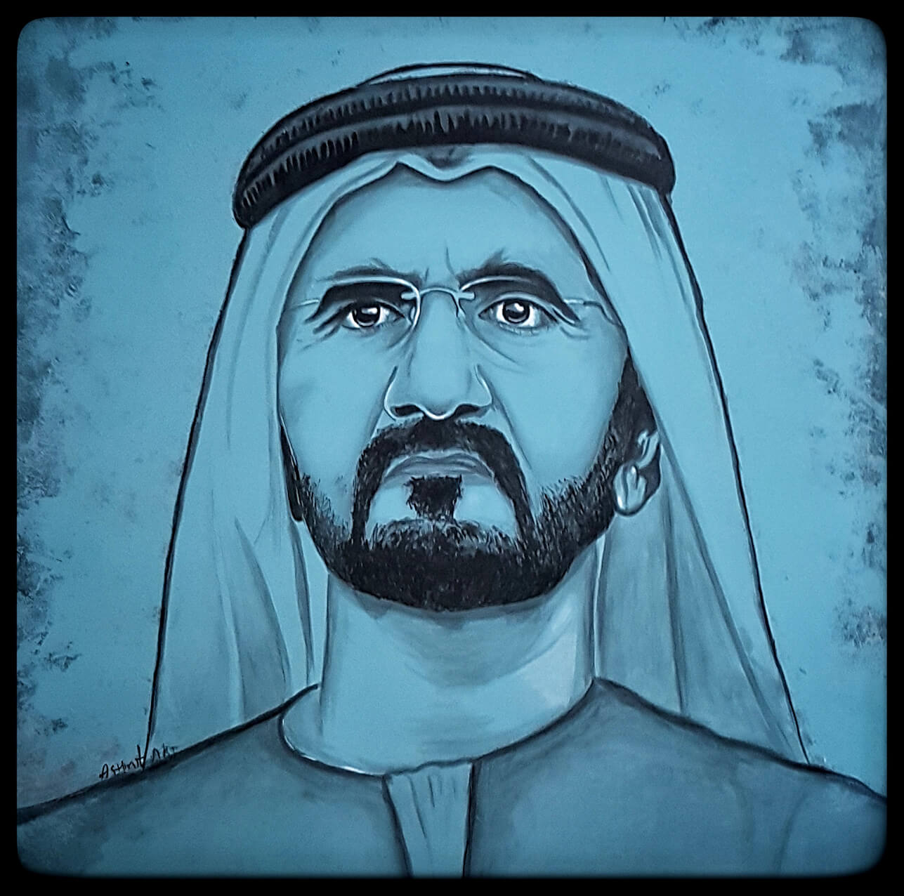 Portrait Of HH Shaikh Mohammed