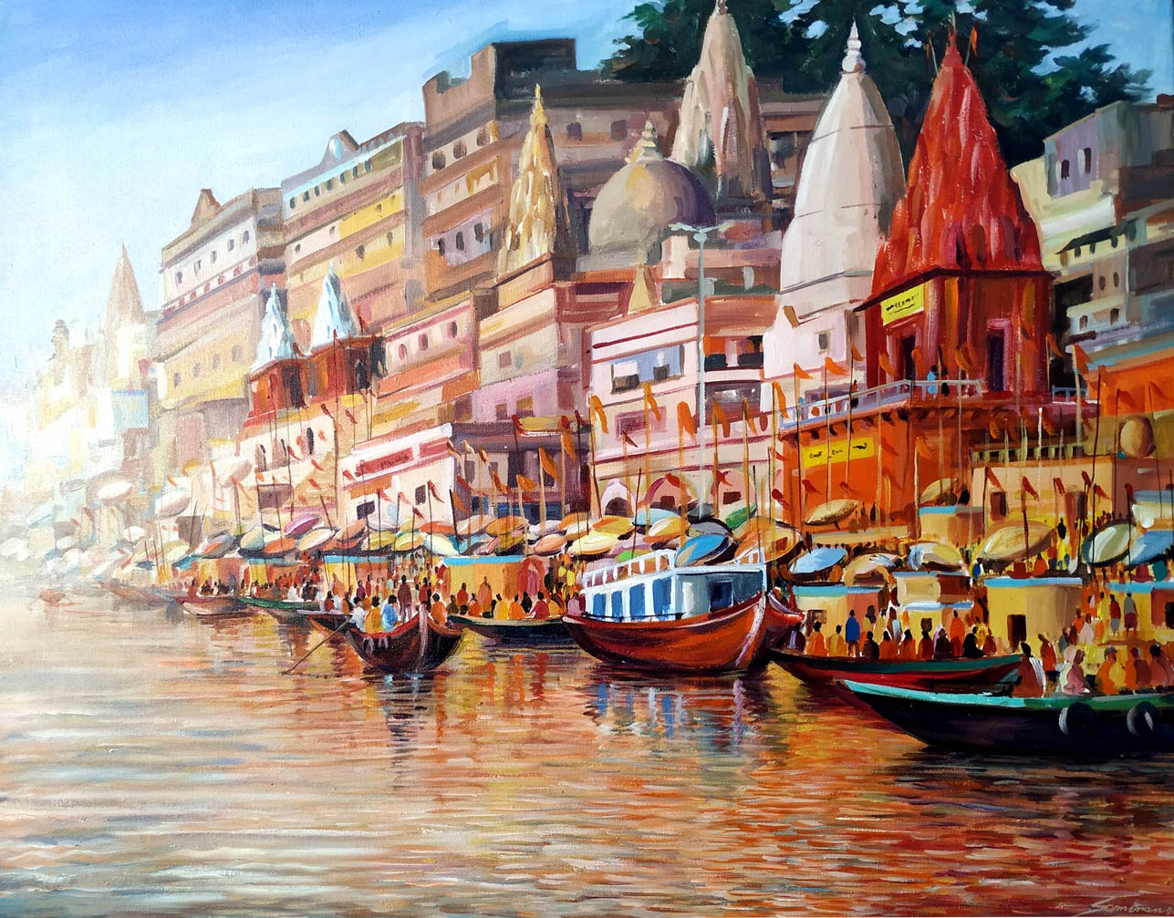 Varnasi Ghats at Morning SMR204