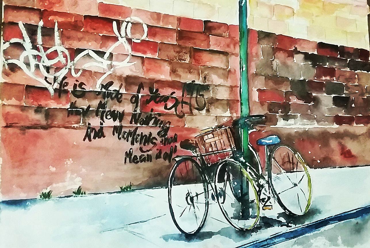 Chained Bicycles 2